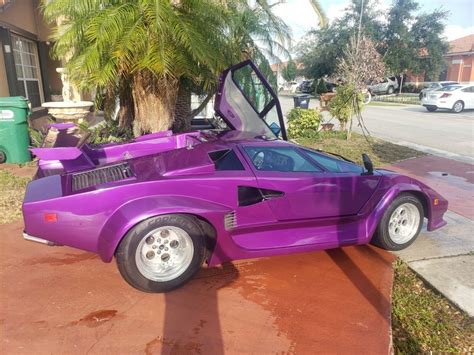 Lamborghini Countach Replica Purple Classic Pontiac Fiero 1988 For Sale