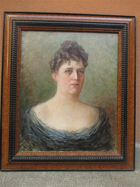 École Russe Vers 1900 Portrait Dune Femme En Buste Huile Sur Toile