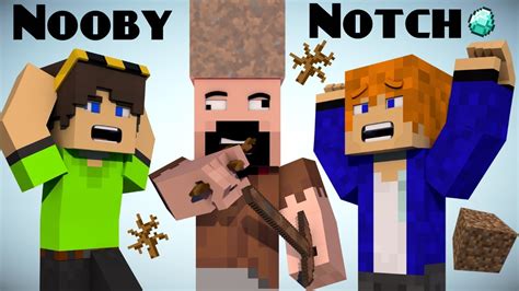 If Notch Was A Noob Minecraft Youtube