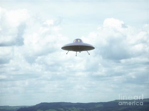 Ufo In The Sky Photograph By Ktsdesignscience Photo Library Fine Art