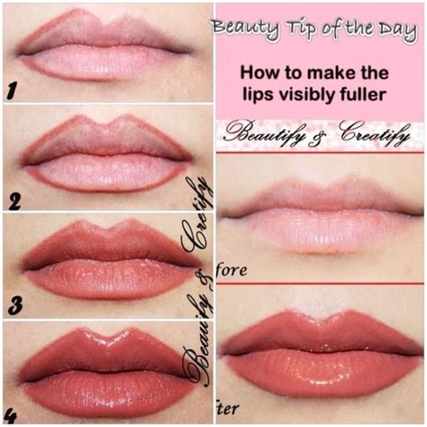 How To Make Lips Appear Visibly Fuller Makeup Tutorial Foundation Lip