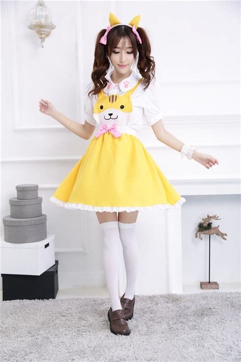 Kawaii Clothing Cute Ropa Costume Cosplay Neko Atsume Cat Maid Gothic