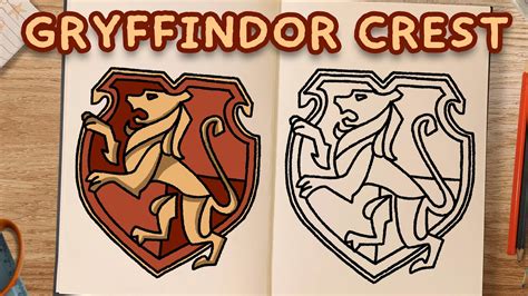 How To Draw Gryffindor Crest Hogwarts Legacy Youtube