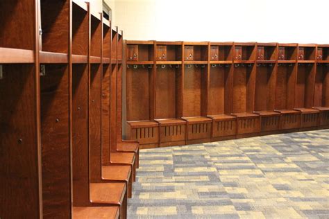 Wood Sports Locker Installations By All Wood Lockers