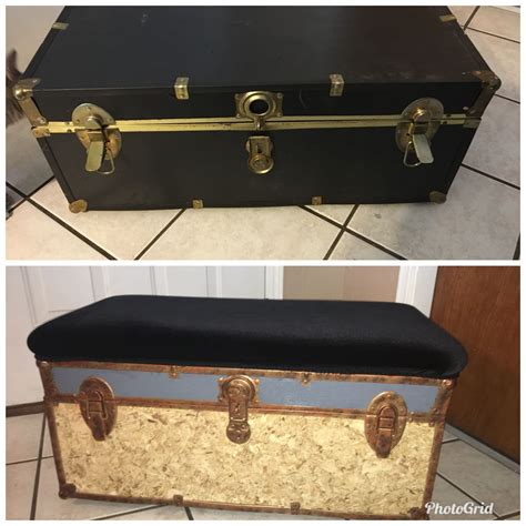 Upcycled Trunk Storage Bench Use Those Old Thrift Store Trunks And