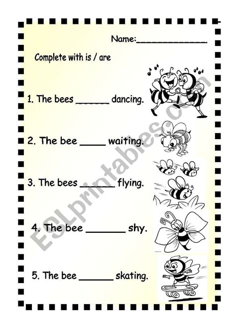 Is Are Esl Worksheet By Annyj