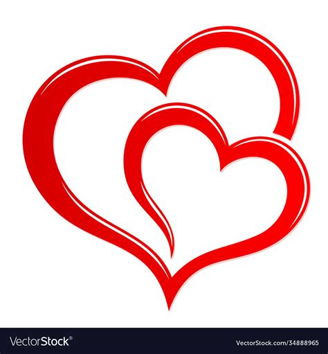 Symbol Stylized Heart Royalty Free Vector Image