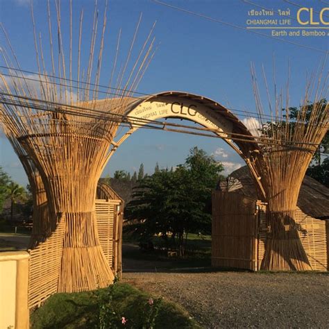 Flowers make them look fabulous adding color and aroma to yard landscaping and garden design. Entrance Gate at CLC | Bamboo Architecture | CLA
