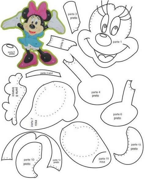 13 Minnie Presentando Patrones Gratiss Mickey E Minnie Mouse Mickey