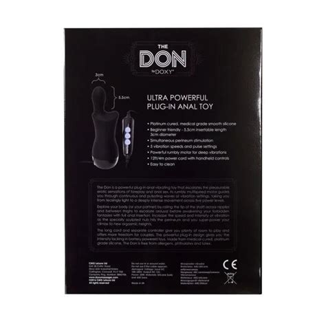 The Don By Doxy Mains Operated Anal Vibrator Anal Vibrators Doxy Playblue