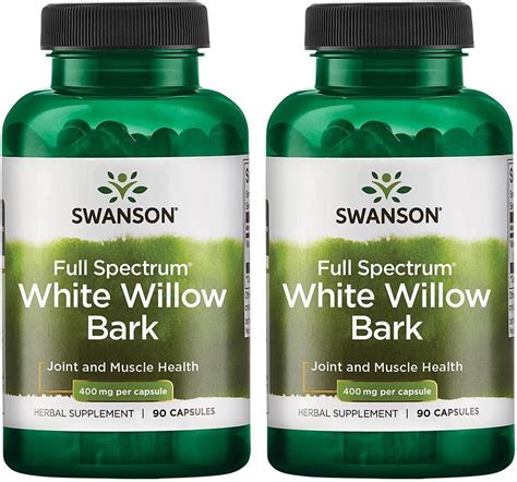 Amazon Swanson White Willow Bark Milligrams Capsules