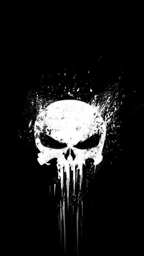 Punisher Wallpaper Iphone Kafatası Sanatı Telefon Duvar Kağıtları