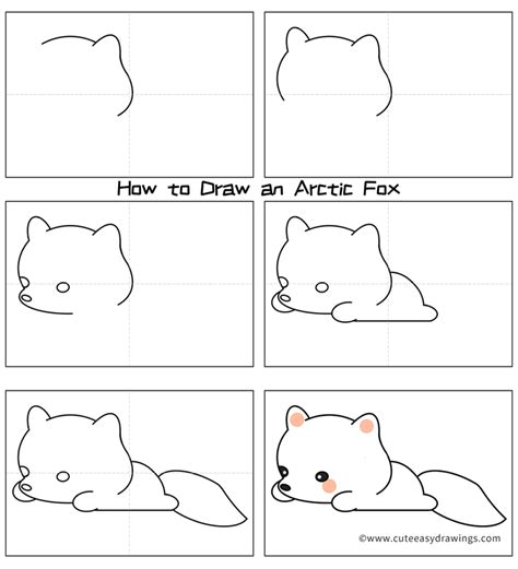 Https://techalive.net/draw/how To Draw A Arctic Fox For Kids