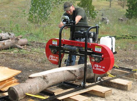 Hud-Son HFE 21 Homesteader Portable Sawmill Band Mill | Portable saw mill, Portable bandsaw mill ...