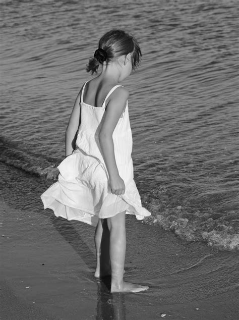 Free Images Beach Sea Water Sand Person Black And White Girl