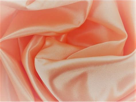 Peach Satin Polyester Fabric 150cm