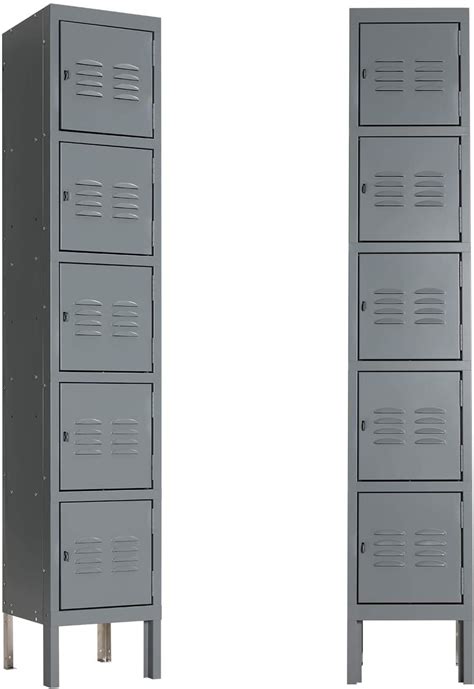 Metal Locker Steel Storage Locker With 5 Door 5 Tier Personal For Home