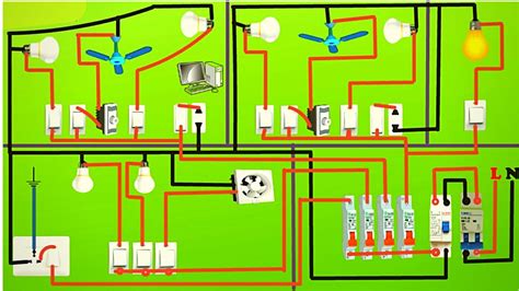 Complete Electrical House Wiring Diagram Youtube