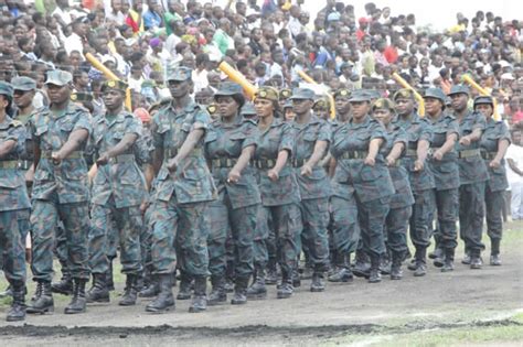 Zambia National Service Officers March In Lusaka Picture By Tenson