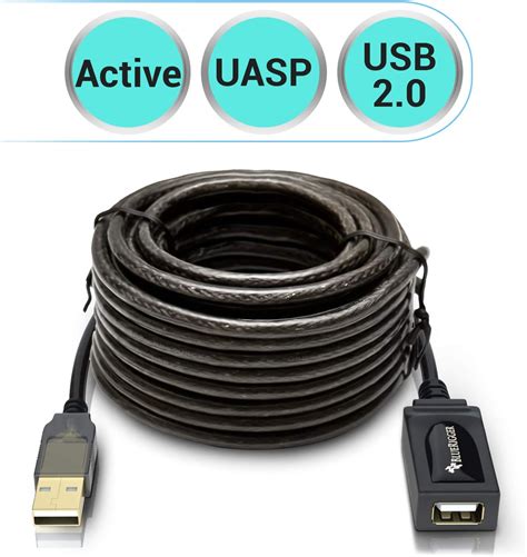 Bluerigger Usb 20 Active Extensionrepeater Cable 32ft10m Type A
