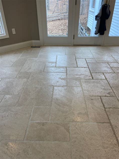Tumbled Travertine Deep Cleaning And Sealing Nova Stone Care