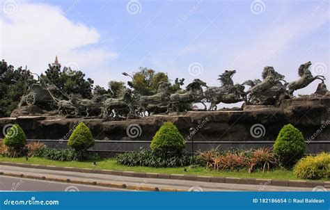 Arjuna Wijaya Statue In Jakarta Indonesia Stock Photo Image Of