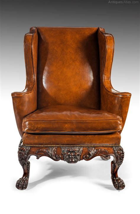 Shop the victorian wingback chairs collection on chairish, home of the best vintage and used furniture, decor and art. A Handsome Victorian Leather Carved Wing Chair - Antiques ...