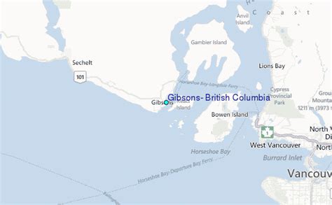 Gibsons British Columbia Tide Station Location Guide