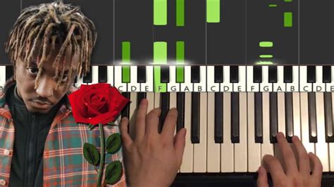 Juice Wrld Roses Piano Tutorial Lesson Youtube