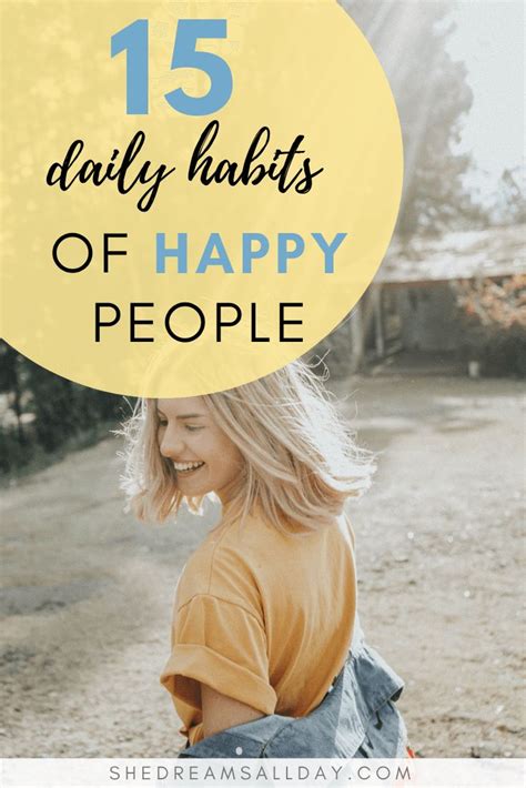 15 Daily Habits To Start To Improve Your Life She Dreams All Day