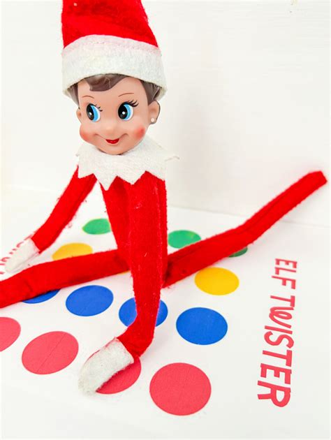 Free Printable Elf Twister Game Board