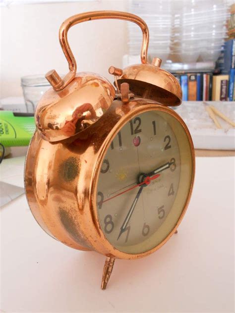 Mechanical Copper Clock Copper Rose Copper Color Color Cobre Ts