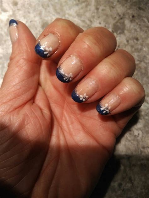 Blue French Manicure Design French Manicure Designs French Manicure