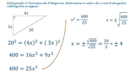 Teorema De Pitágoras Exercícios Resolvidos Youtube
