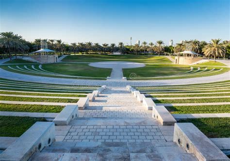 Panoramic View Of The Zabeel Park In Dubai Stock Image Image Of