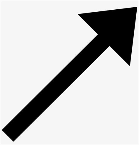 Open Arrow Pointing Diagonally Up Transparent Png 2000x2000 Free