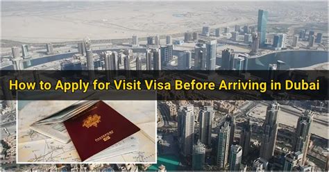 How To Apply For A Uae Visit Visa Before Arriving In Dubai Dubai Ofw
