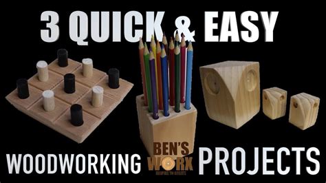 Woodworking 3 Easy Woodworking Projects Christmas Ts Youtube