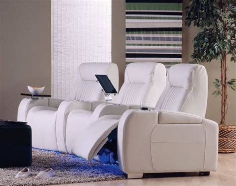 Awesome Home Theater Seating In White Home Theater Seating Home