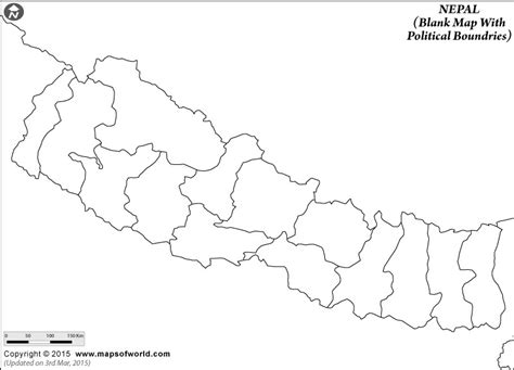 Blank Map Of Nepal Nepal Map Outline
