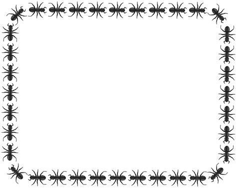 Clipart Ant Border Rectangle
