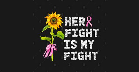 her fight is my fight breast cancer awareness breast cancer sticker teepublic
