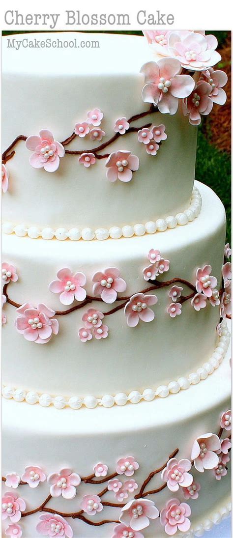 Elegant Cherry Blossom Cake Tutorial Member Cake Decorating Video