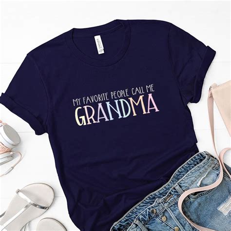 Proud Grandma Tee Cute Shirts Grandma Tee Branded T Shirts