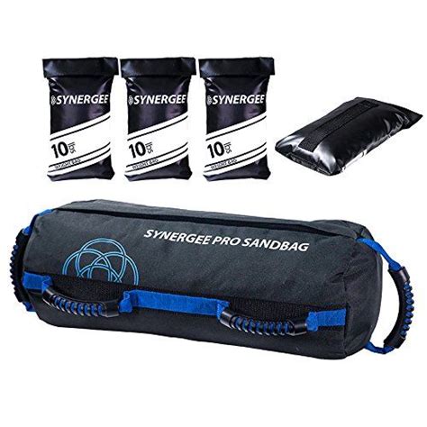 Synergee Pro Adjustable Fitness Sandbag With Filler Bags 10 40lbs Heavy