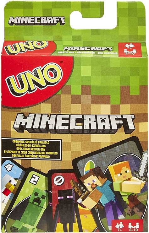 Uno Minecraft Card Game Videogame Themed Collectors Deck 112 Cards With Character
