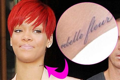 Check out rihanna's tattoos and their meanings. Rihanna's Tattoos Meanings | Girl Gloss