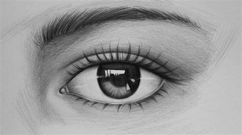How To Draw Eye With Graphite Pencil Tutorial For Beginners Youtube