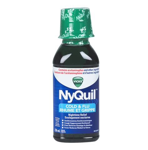 Vicks Nyquil Liquid For Cold And Flu Original 236ml London Drugs