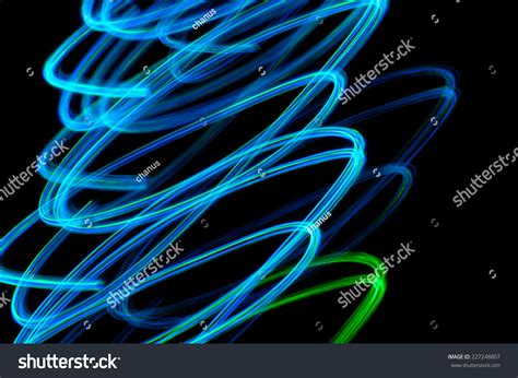 Colorful Light Painting Effect Usable Background Stock Photo 227248807